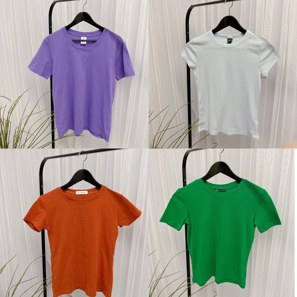 Women Crop Tee Set of 4